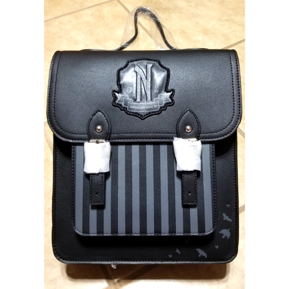 Bags | Wednesday The Addams Family Nevermore Academy Mini Backpack